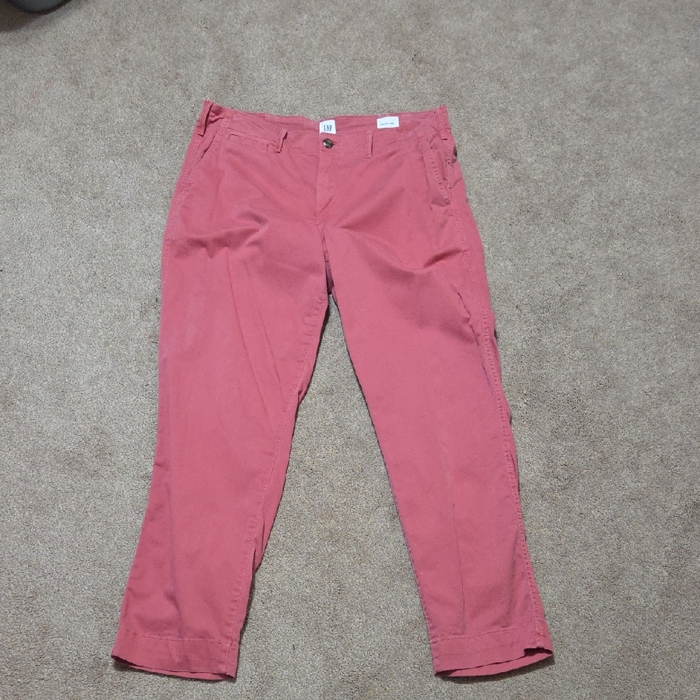 GAP Women's Chinos in Brick Red